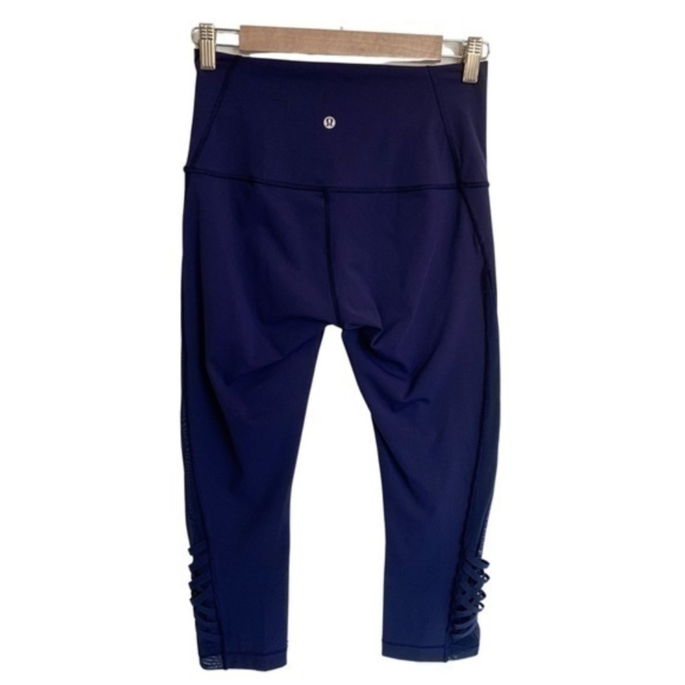 LULULEMON Minimalist Crop Hero Blue Size 8 - Picture 3 of 16
